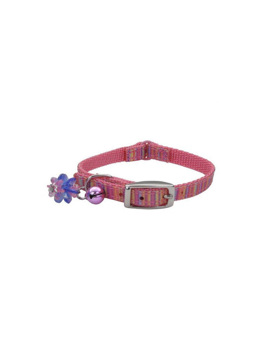COLLAR PARA GATO Li´L PALS 5/16” – LINEAS ROSADAS