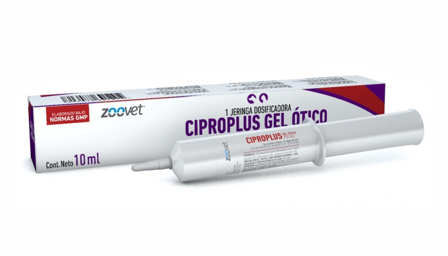 CIPROPLUS GEL ÓTICO (Antimicrobiano - Antifúngico - Antiinflamatorio - Analgésico)