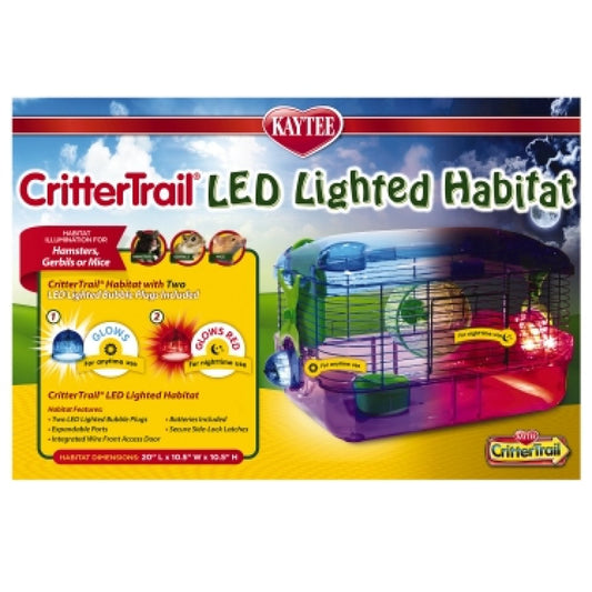 CRITTER TRAIL LED LIGHTED HABITAT ILUMINADO POR LUCES LED