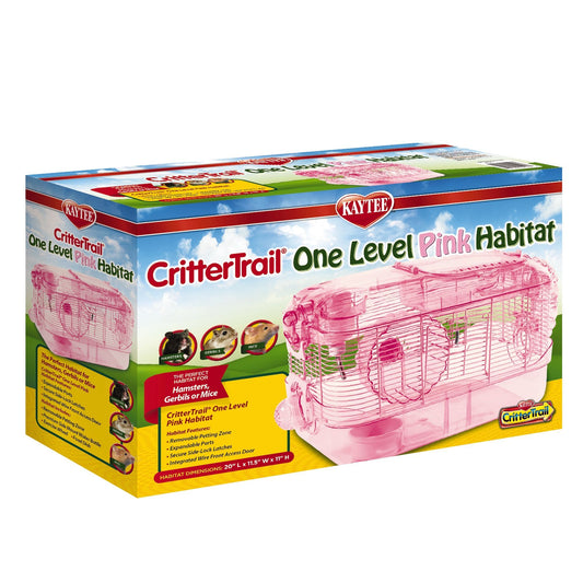 CRITTER TRAIL ONE LEVEL PINK HABITAT BASICO DE UN NIVEL - ROSA
