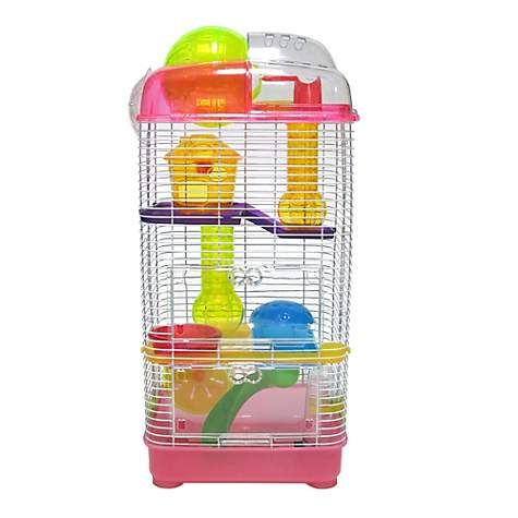 CASA PARA HAMSTER 4 PISOS CON JUEGOS