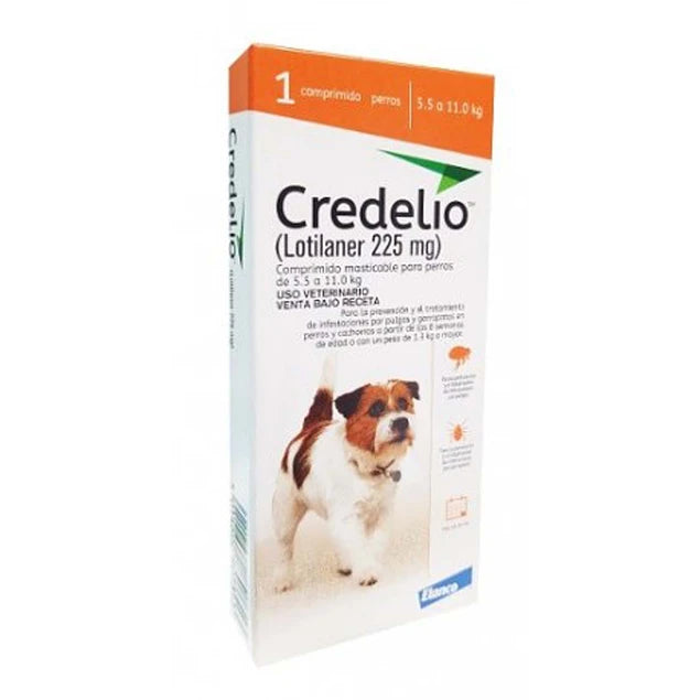 CREDELIO ANTIPULGA Y GARRAPATAS 225 MG  (1 TABLETA)