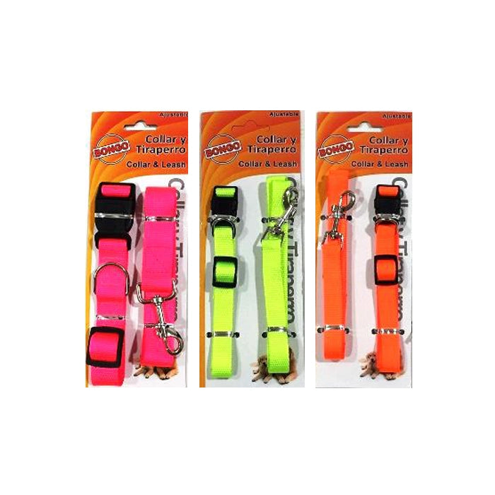 COMBO COLLAR Y JALADOR NEON – ROSA NEON