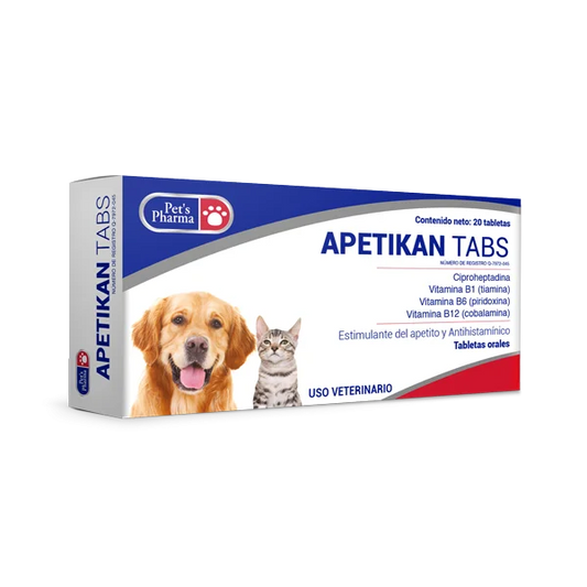 APETIKAN TABS 20 TABS (Estimulantes del apetito y Gastroentéricos)