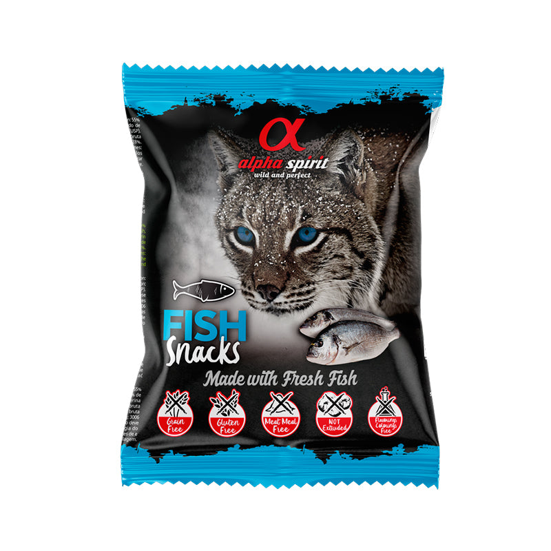 ALPHA SPIRIT SNACKS PARA GATOS CAJA 24 UNIDADES -TURKEY - DUCK - FISH