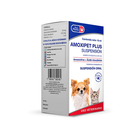 AMOXIPET PLUS SUSPENSIÓN 15 ML (antibiótico)