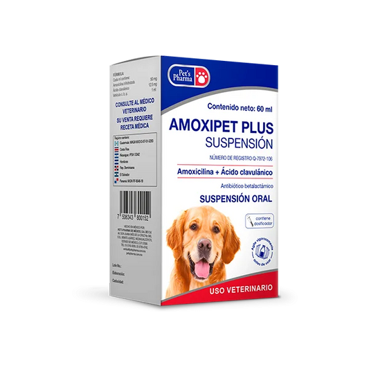 AMOXIPET PLUS SUSPENSIÓN 60 ML (Antibiótico)