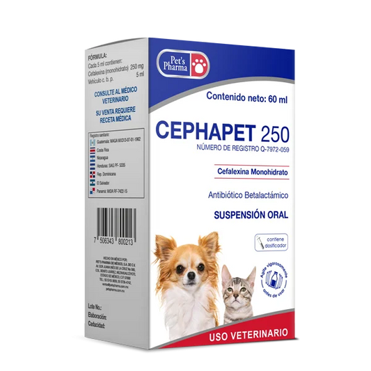CEPHAPET 250 60 ML (Antibiótico)