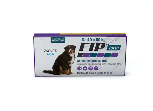FIP FORTE PARA PERROS DE 40KG HASTA 60KG (pipeta desparasitante externo)