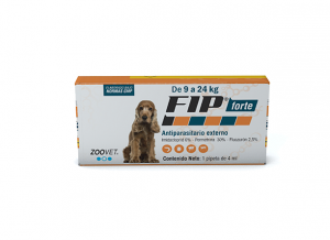 FIP FORTE PARA PERROS DE 9KG HASTA 24KG (pipeta desparasitante externo)