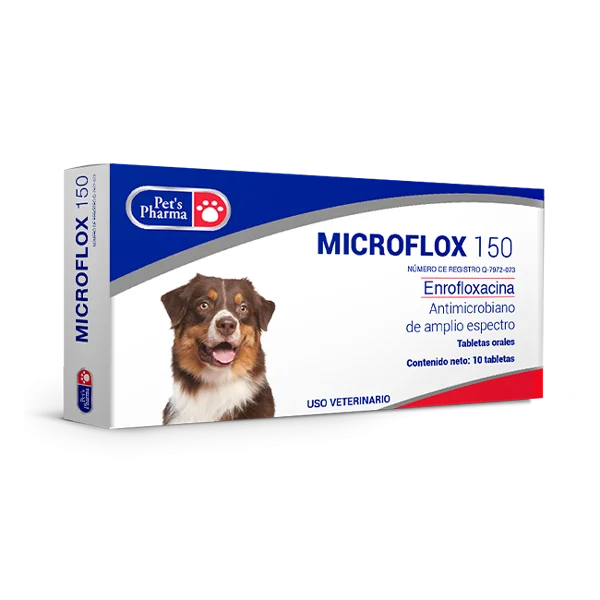 MICROFLOX 150 10 TABS (Antimicrobiano de amplio espectro)