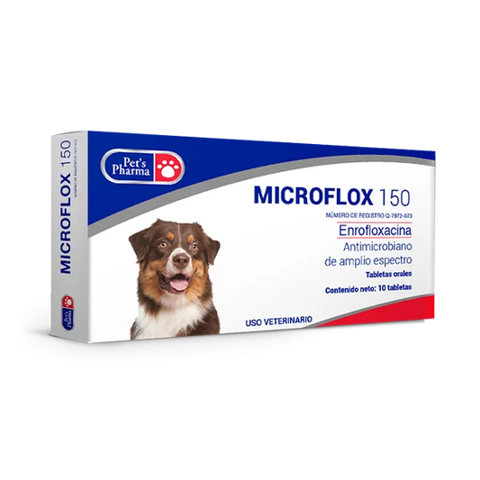 MICROFLOX 150 10 TABS (Antimicrobiano de amplio espectro)