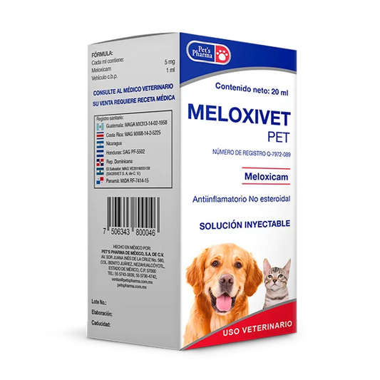 MELOXIVET PET 20 ml INYECTABLE (Antiinflamatorio no esteroideo)