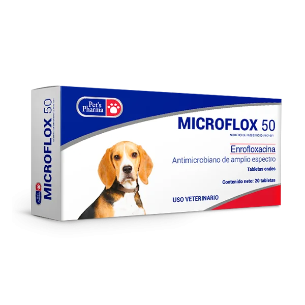 MICROFLOX 50MG 20 TABS  (Antimicrobiano de amplio espectro)