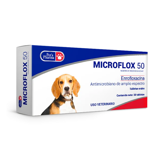 MICROFLOX 50MG 20 TABS  (Antimicrobiano de amplio espectro)