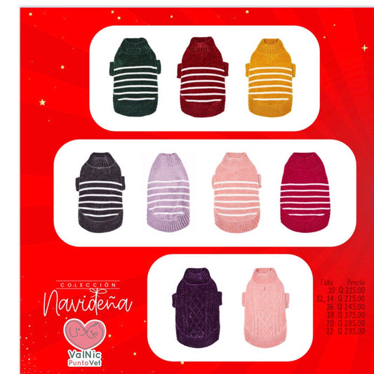 Colección navideña Chenille variedad de colores