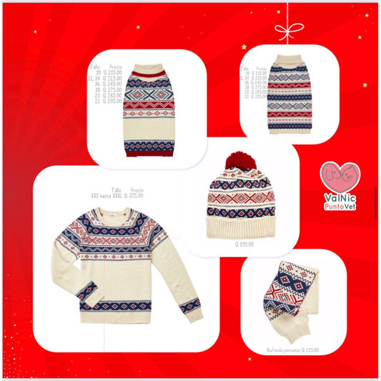 Colección navideña familiar Beige