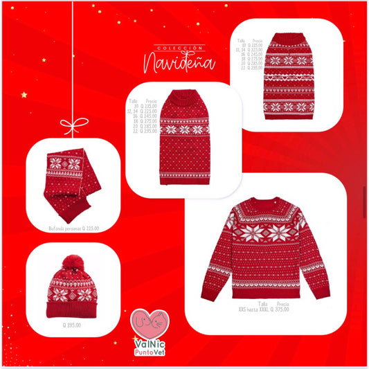 Colección navideña familiar Rojo