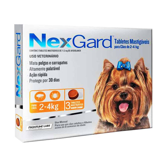 ANTIPULGAS NEXGARD 11.3mg PARA PERRO 2-4 kg