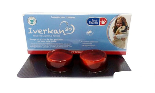 IVERKAN 30  BLISTER 2 TABS