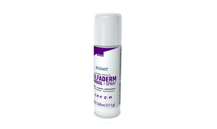 SULFADERM AEROSOL  ZOOVET (Antibiótico - Anestésico - Antiinflamatorio)