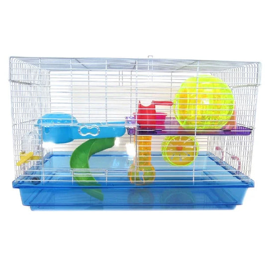 CASA PARA HAMSTER 2 PISOS CON JUEGOS