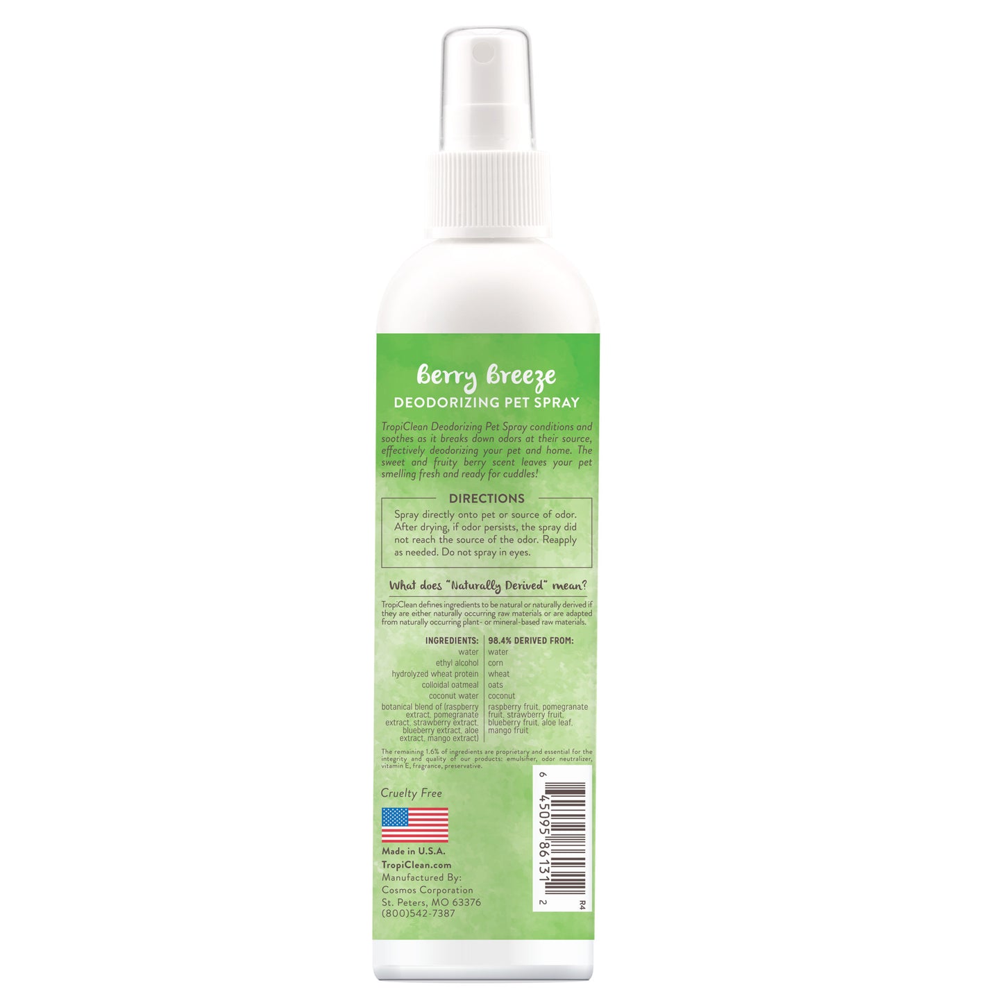 TROPICLEAN SHAMPOO BERRY & COCONUT DEEP CLEASING