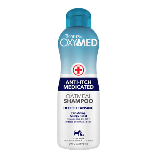 TROPICLEAN OXY MED ANTI ITCH MEDICATED OATMEAL SHAMPOO