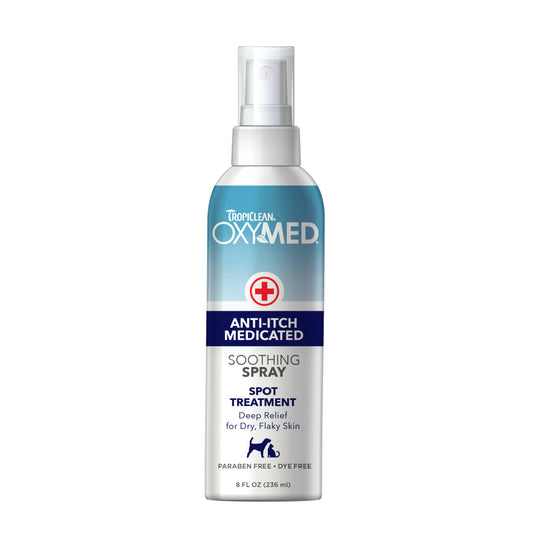 TROPICLEAN OXY MED ANTI ITCH MEDICATED SOOTHING SPRAY