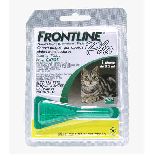 ANTIPULGAS FRONTLINE PLUS PARA GATO 0.50 ML