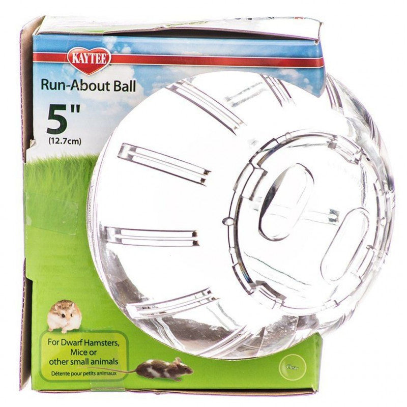 KAYTEE RUN ABOUT BALL CLEAR  RUEDAS PARA HAMSTER TRANSPARENTE