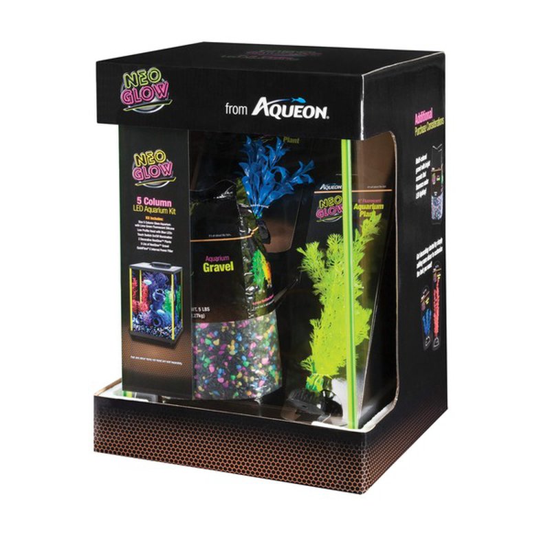 NEOGLOW LED AQUARIUM KIT COLUM GREEN 5G AQUEON