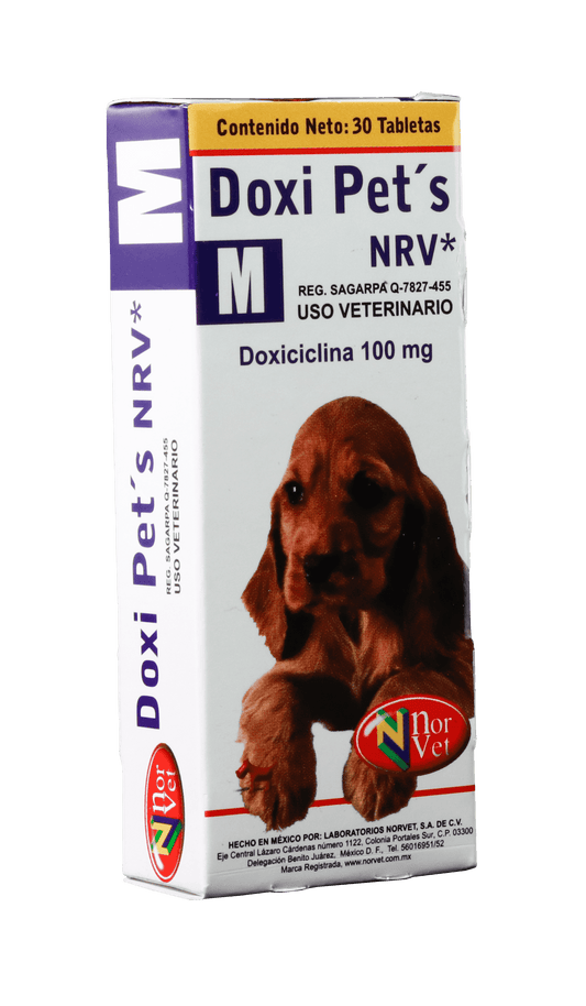 DOXI PETS M NRV 100mg - 30 Tabletas