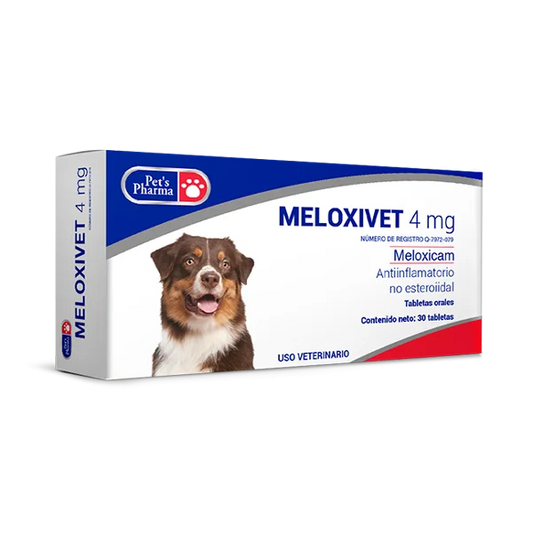 MELOXIVET 4MG 30 TABLETAS (Antiinflamatorio no esteroideo)