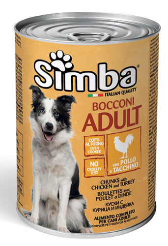 SIMBA LATA PARA PERRO - CHUNKS DE CORDERO - CHUNKS DE POLLO Y PAVO - CHUNKS DE AVES DE CAZA