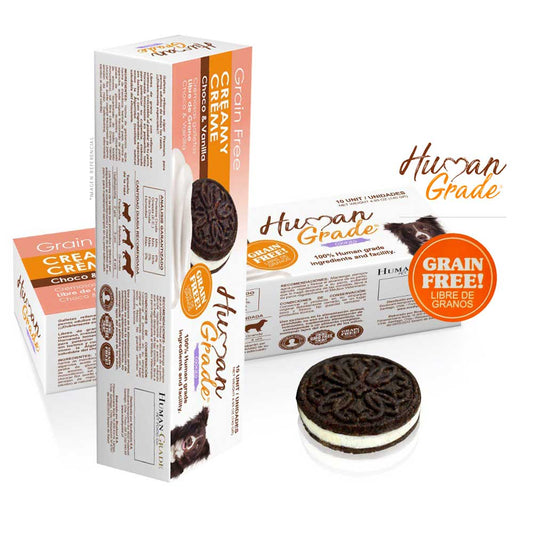 HUMAN GRADE CREAMY CREMES BISCUIT - CHOCO-VAINILLA