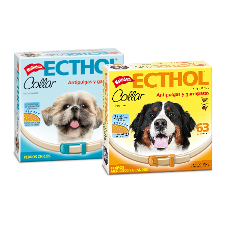 ECTHOL COLLAR PERROS (63 cm de largo) Cobertura hasta 10 meses